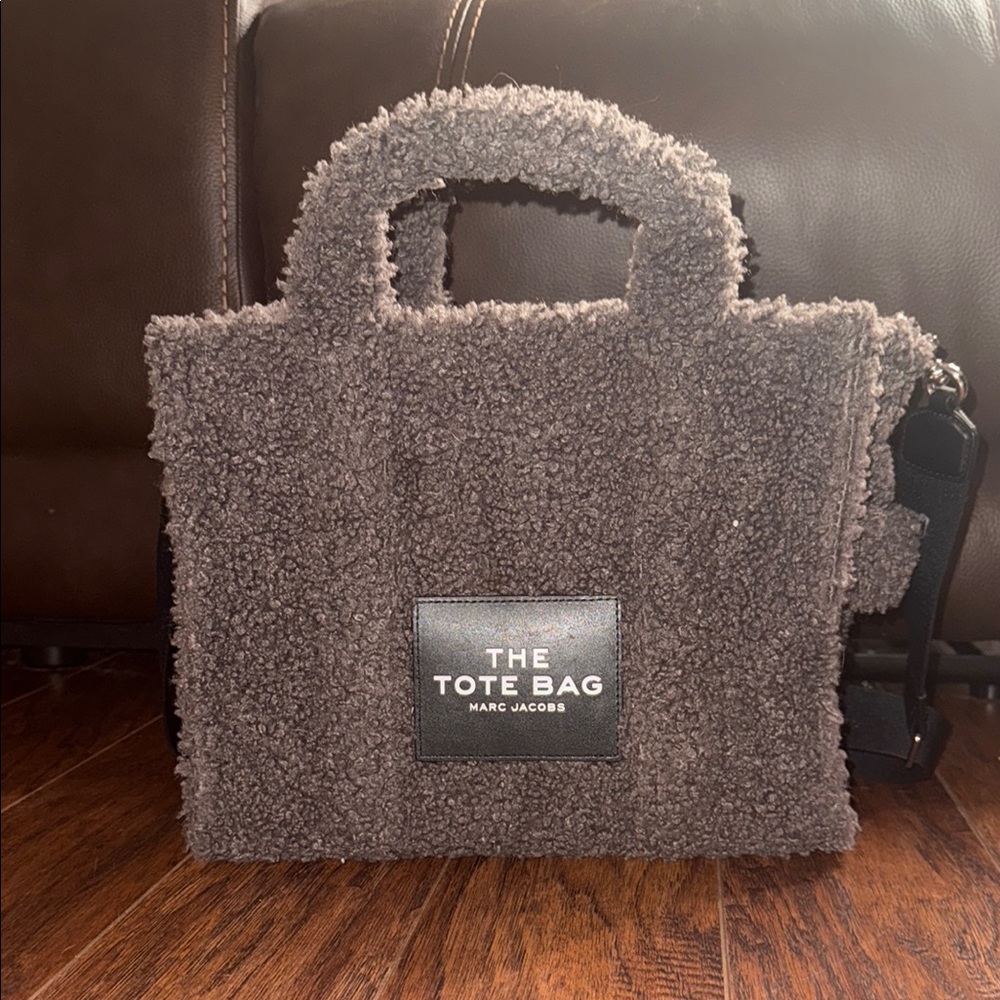 Marc Jacobs Gray Messenger Bag with Plush Texture